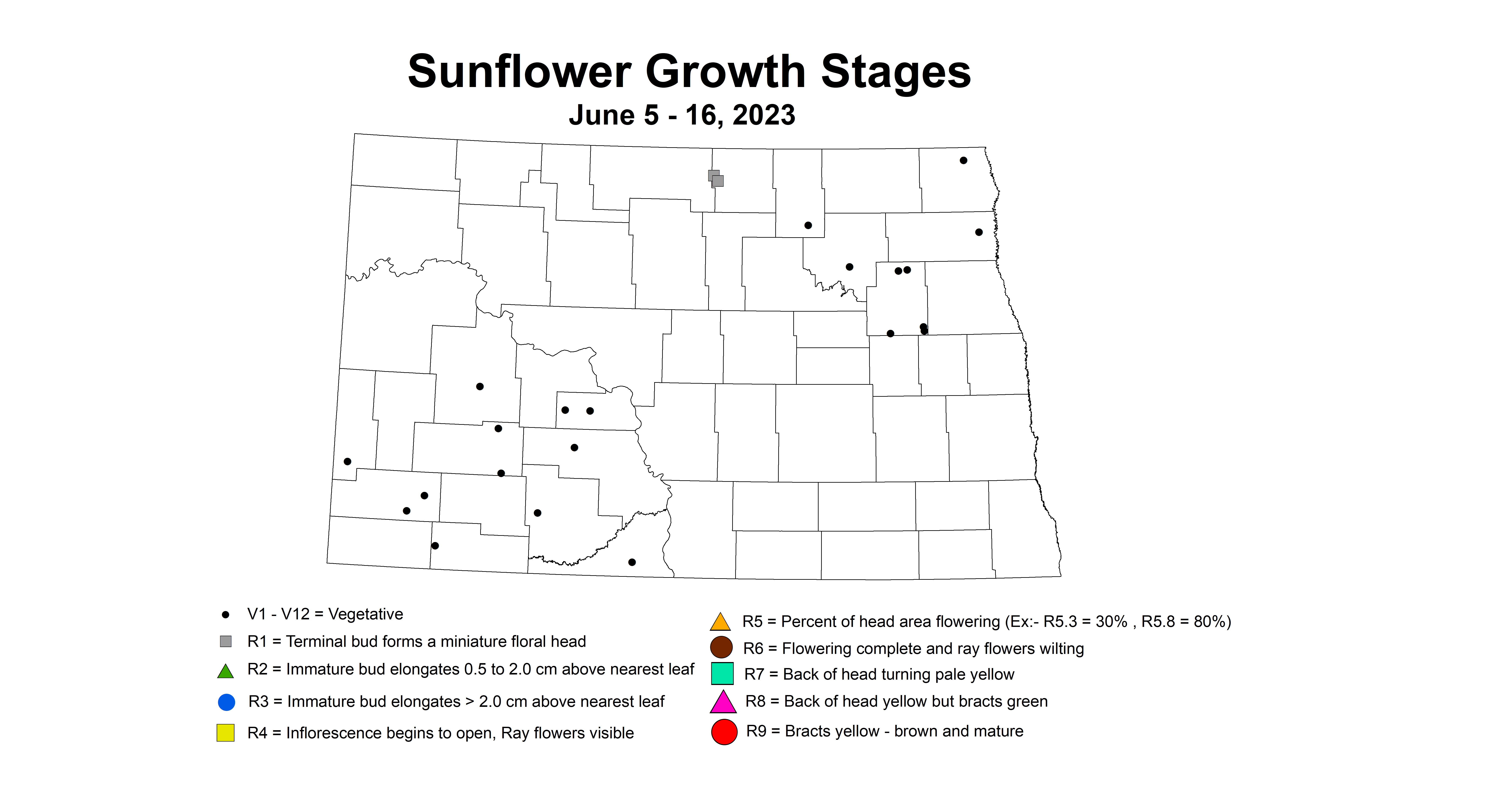 Sunflower IPM Crop Survey Maps NDSU Agriculture